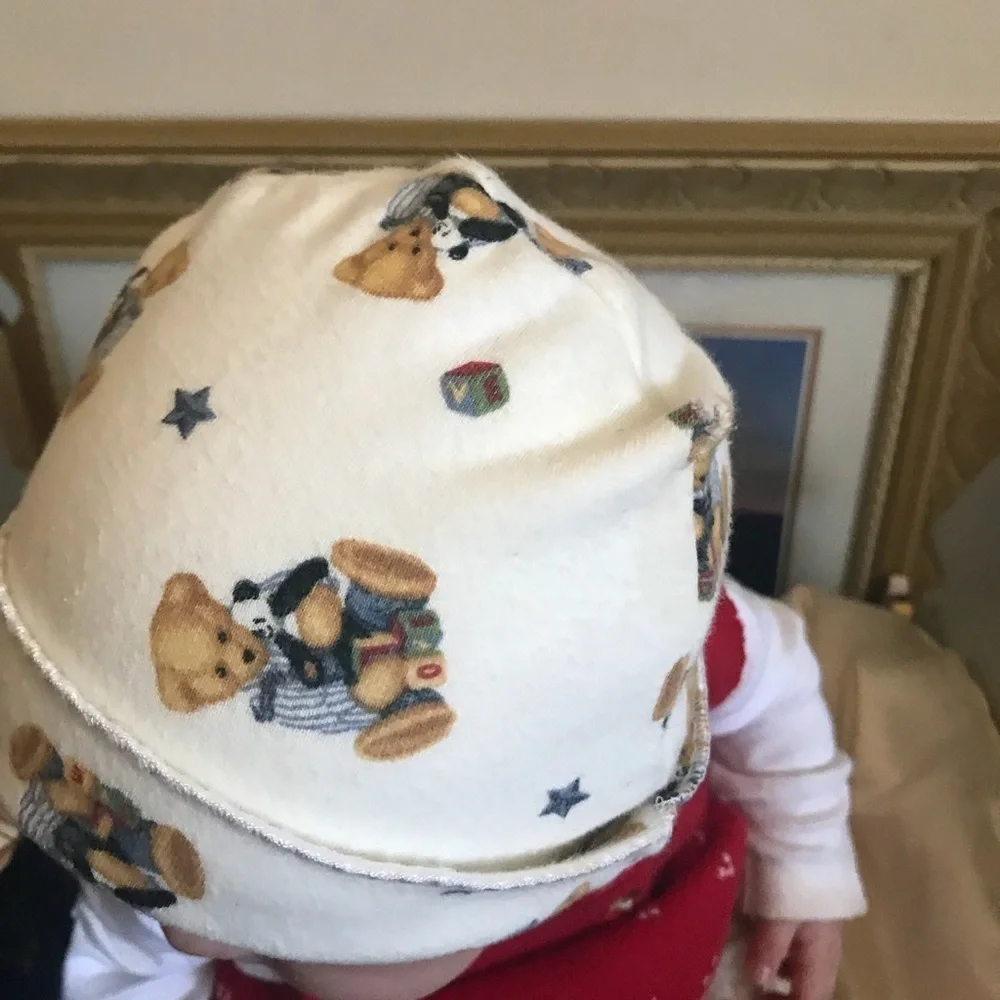 Rare Vintage Handmade Teddy Bear Beanie Cap